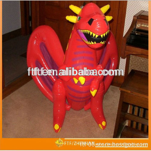Green inflatable dragon